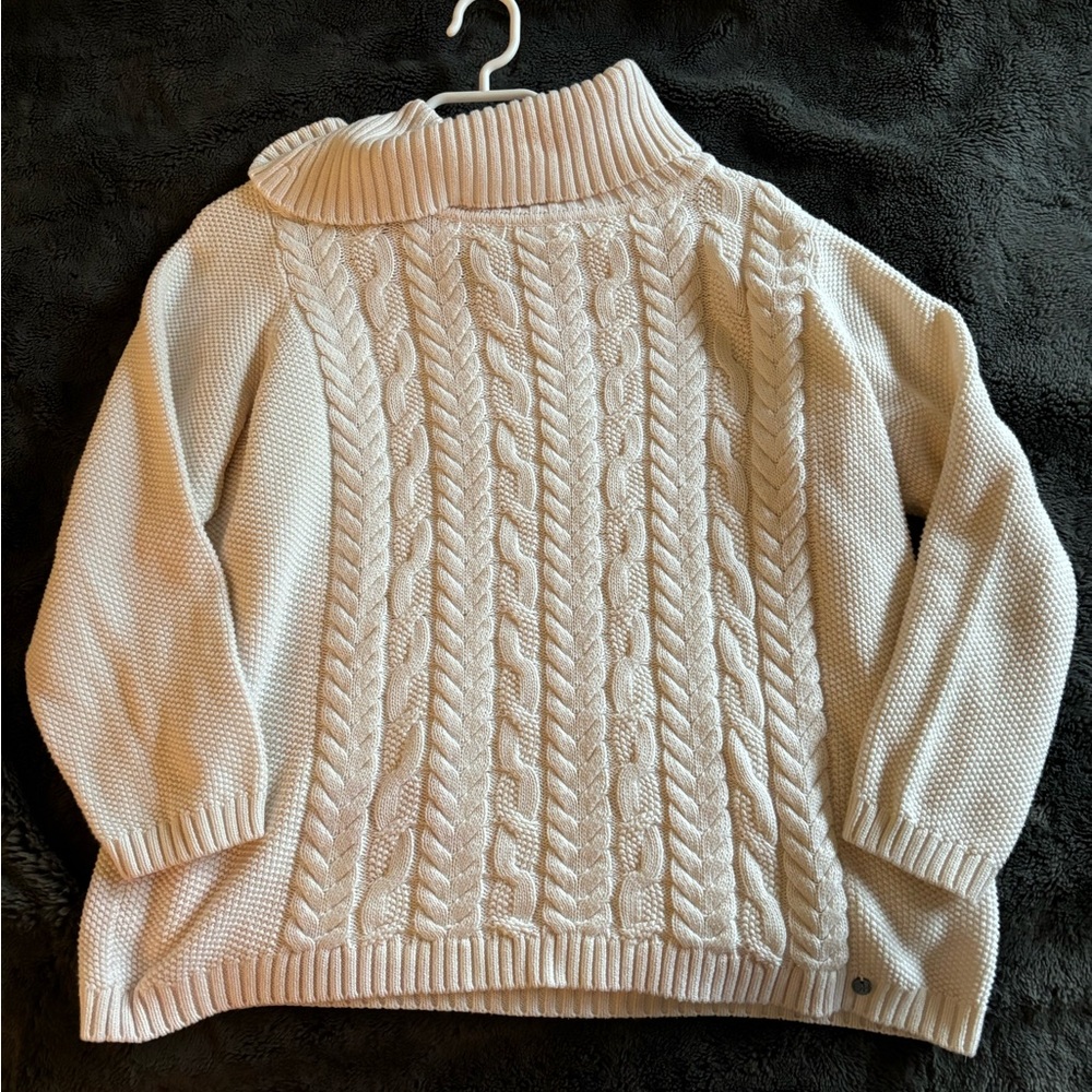 White Knit Turtle Neck Sweater Size 46